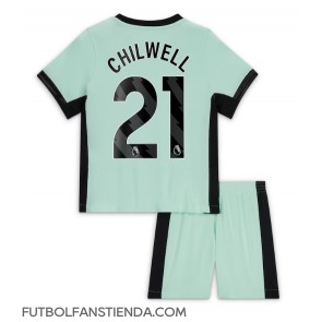Chelsea Ben Chilwell #21 Tercera Equipación Niños 2023-24 Manga Corta (+ Pantalones cortos)